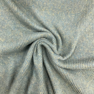 POLY WOOL SPACE DYED RIB