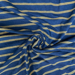 CTN INDIGO JACQUARD SINGLE JERSEY STRIPE