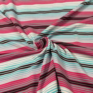 Y/D POLYSTER SPANDEX STRIPE SINGLE JERSEY